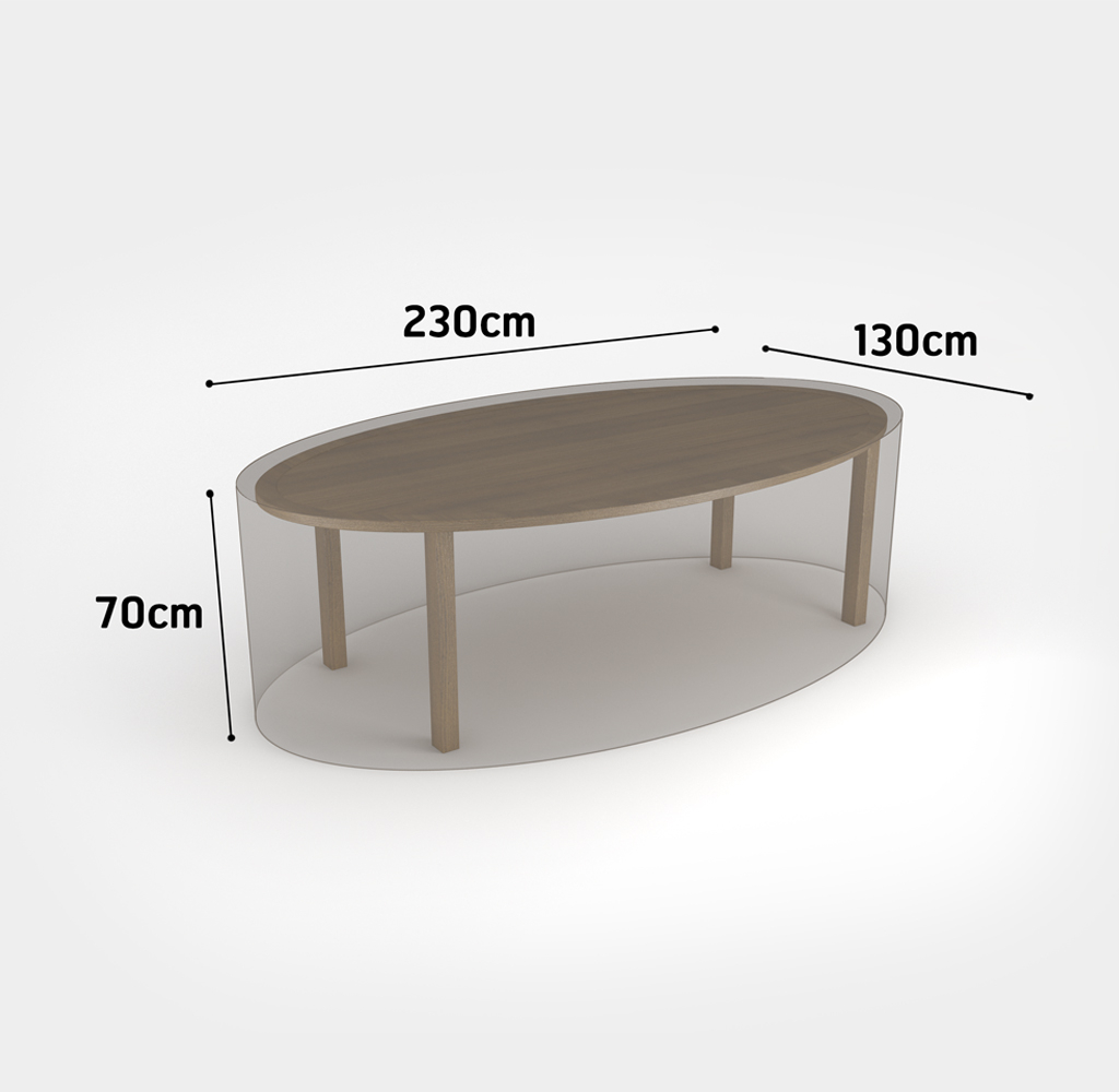 Garden furniture cover for oval table Covertop 230x130x70 cm