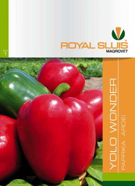 Yolo Wonder užitna paprika 0,4 g Royal Sluis