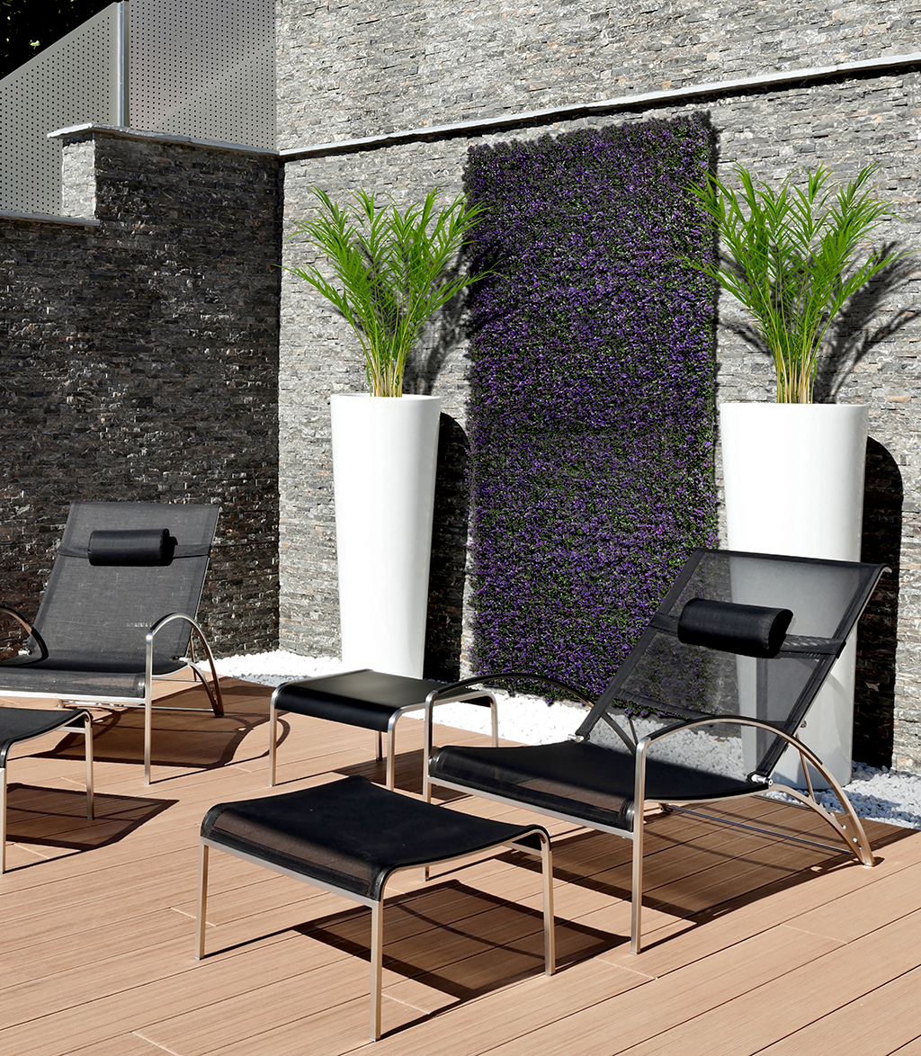 Green wall with Lavender Vertical Lavanda 1x1 m