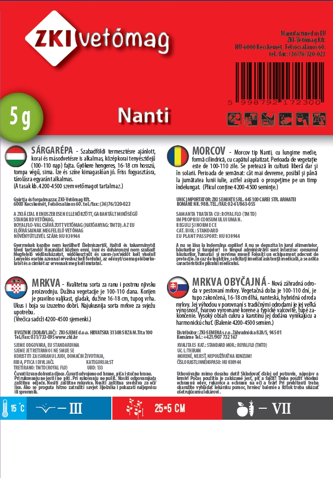 Korenček Nanti 5g ZKI