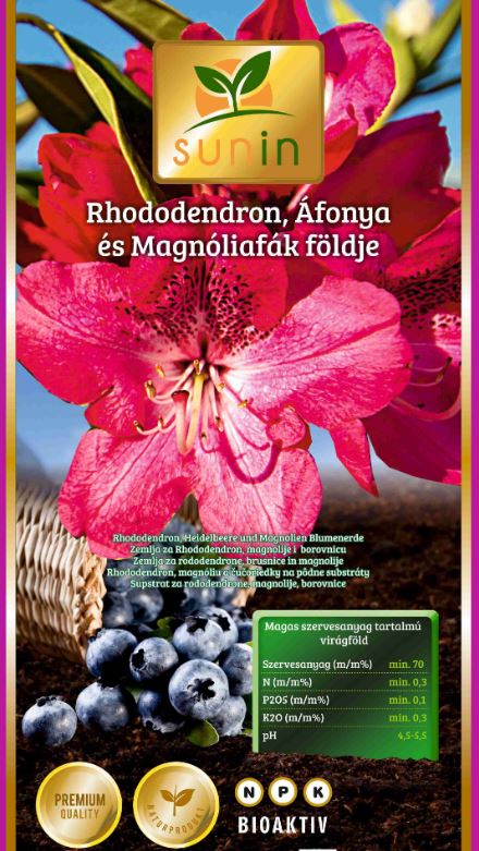 Prst za lončnice za rododendrone Sunin 50 l