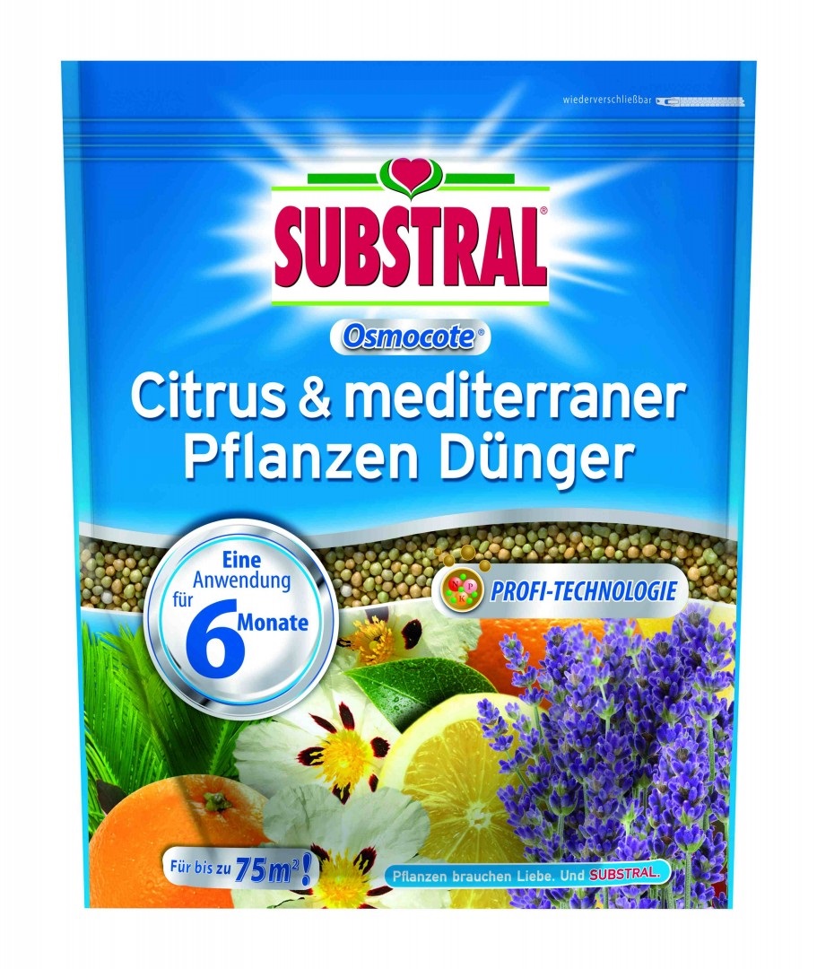 Substral Osmocote dolgotrajno gnojilo za leander, citruse, sredozemske rastline 1,5 kg