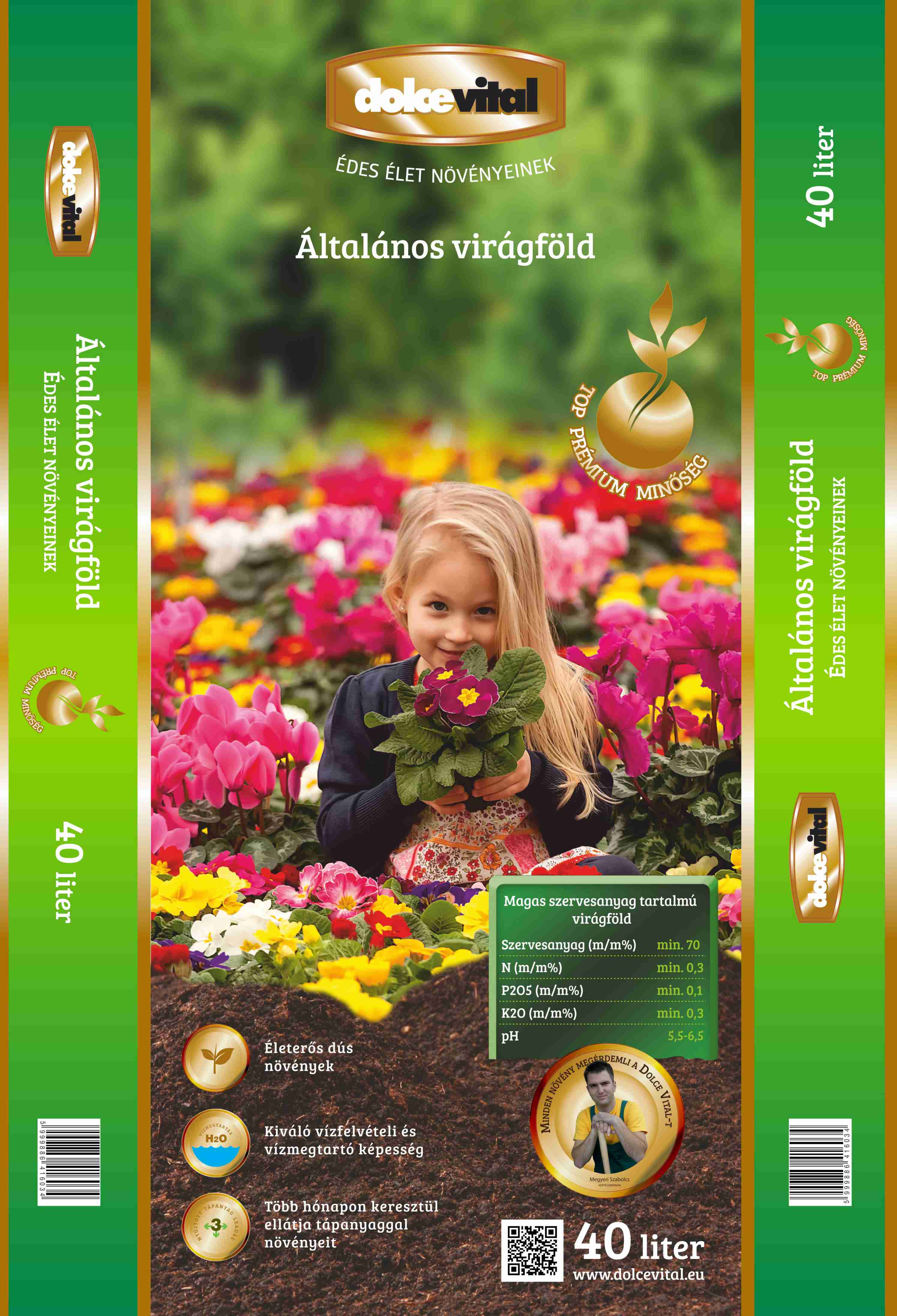 Zemlja za lončnice General Dolce Vital 40 l