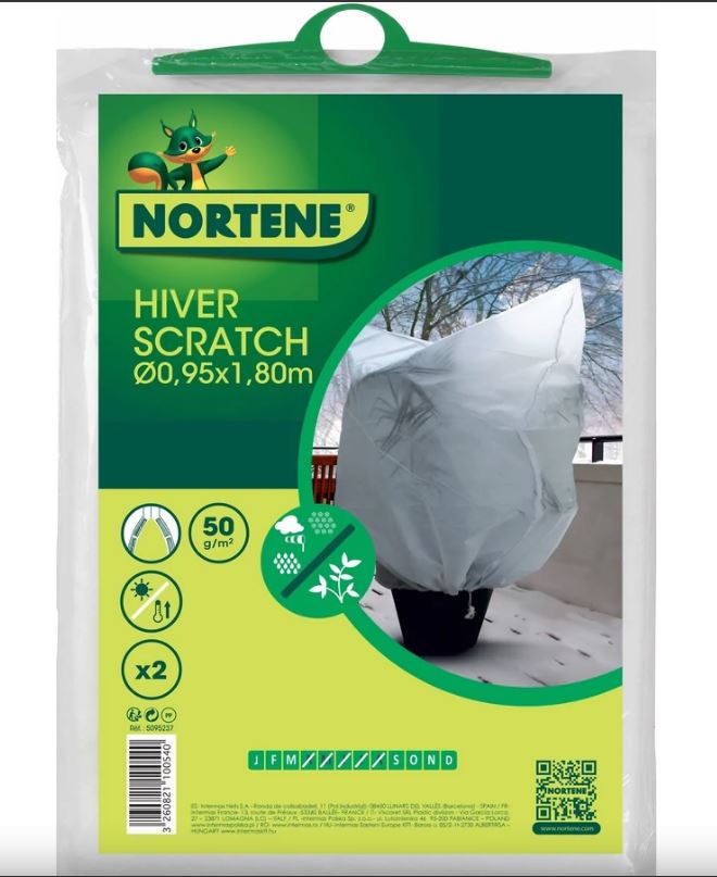 Filc za prezimovanje Hiverscratch s samolepilnim trakom 50g/m2 premer:1,25x1,8m 2 kosa