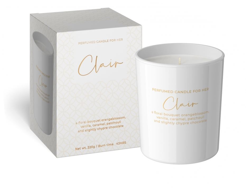 Premium Scented Candle, For Her Clair 220 g