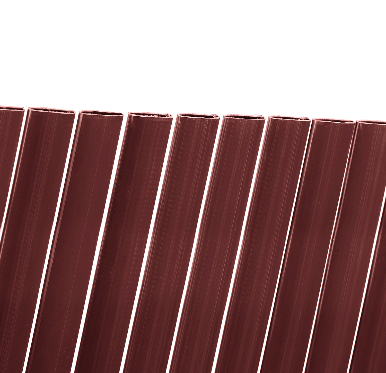 Oval plastic reed Litecane PVC brown 2x3 m