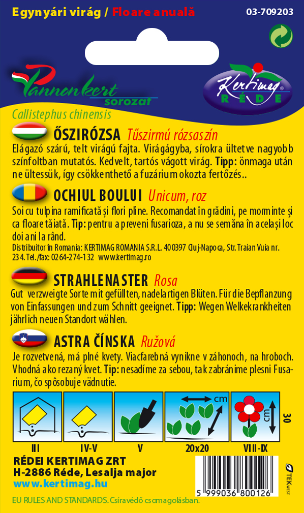 Daisy Needle cvetni listič roza 1g