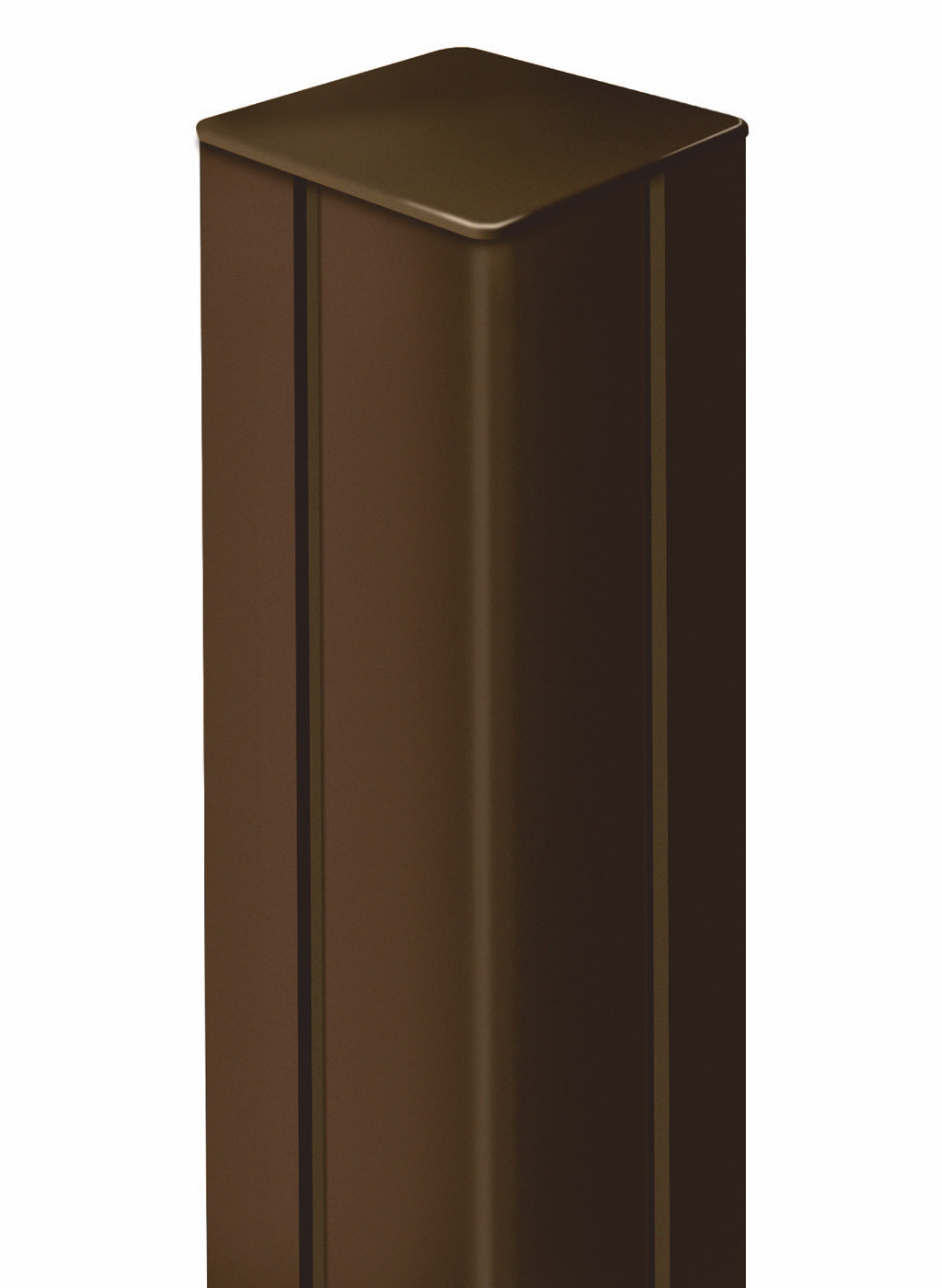 Aluminijasti stebriček za pritrditev plošč Mozaik/Privat Alupost brown 215 cm