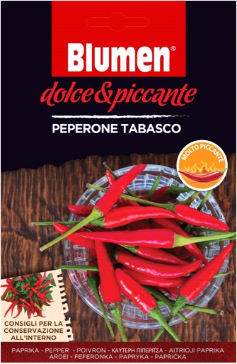 Tabasco pepperoni Blumen - zelo vroč Blumen (približno 10-20 zrnc)