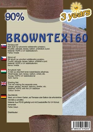 Ograja BROWNTEX160 2X10 m rjava 90%