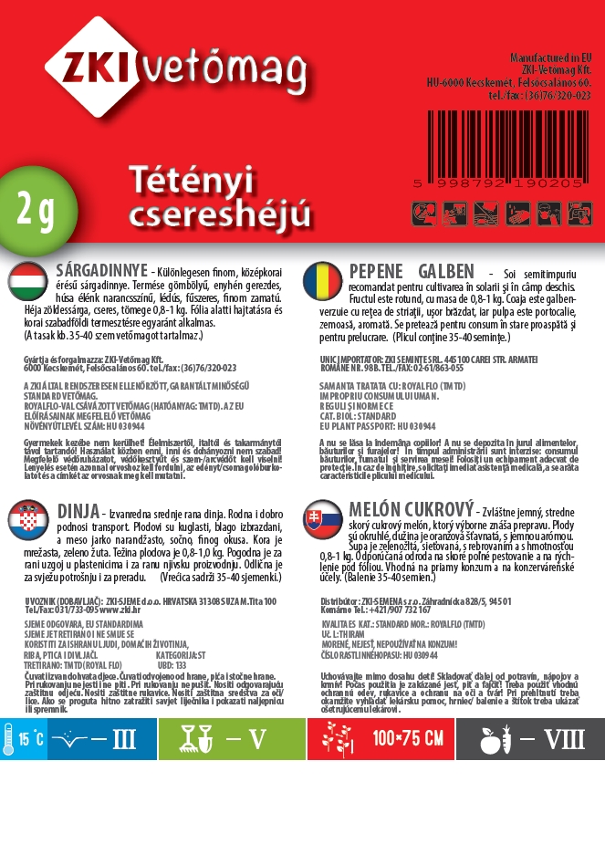 Cantaloupe Tétényi češnjev olupek 2g ZKI