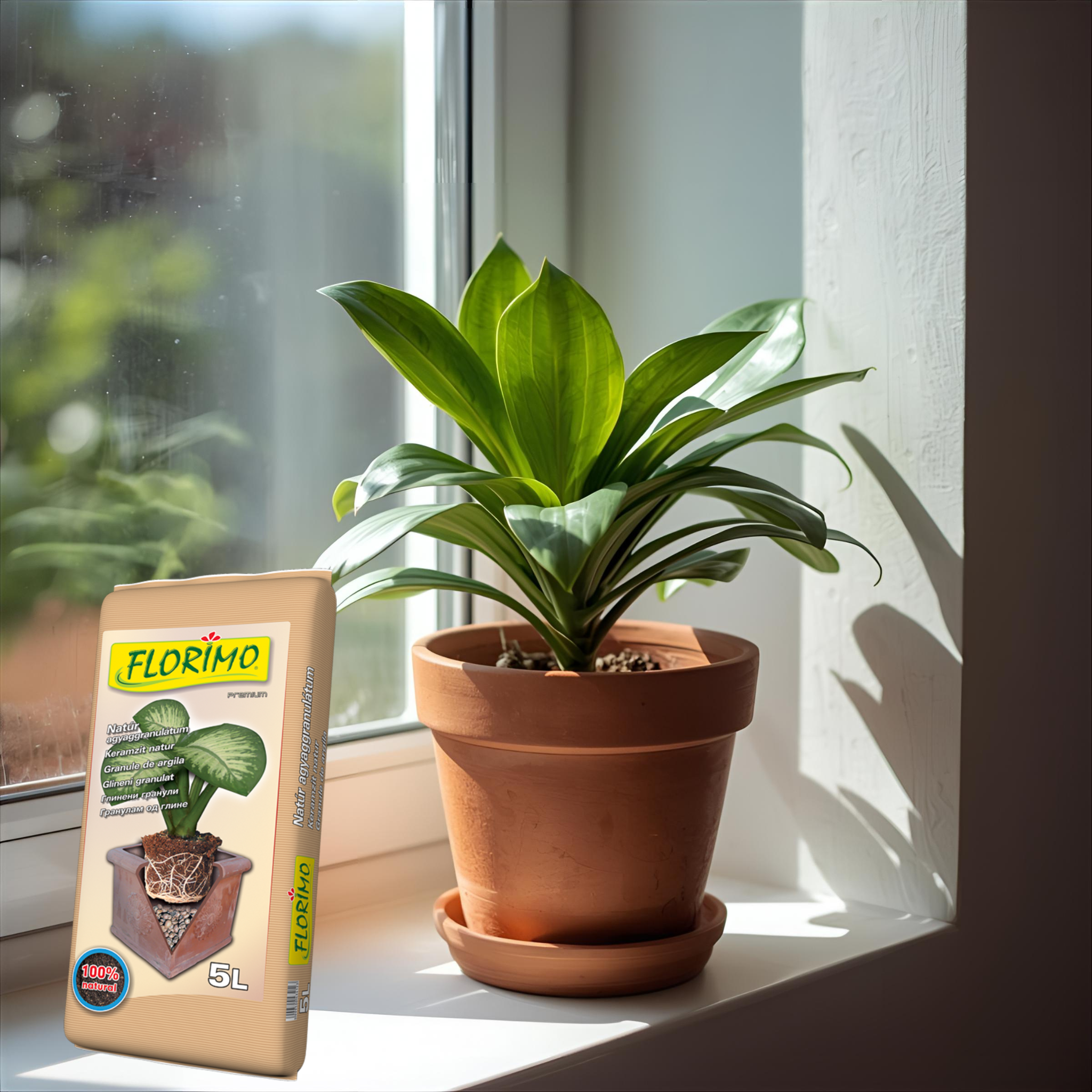 Clay granules 5 l natural (8-12 mm)