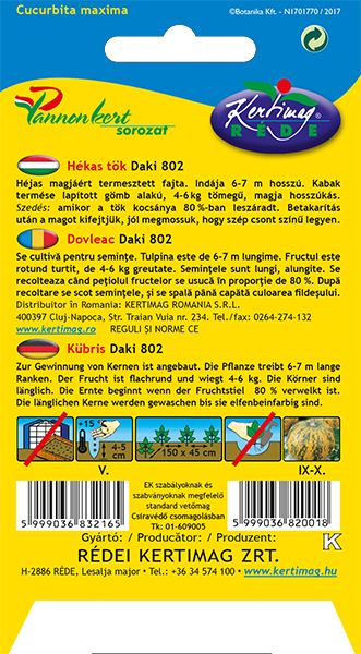 Lupinasta buča Daki 802 2 g