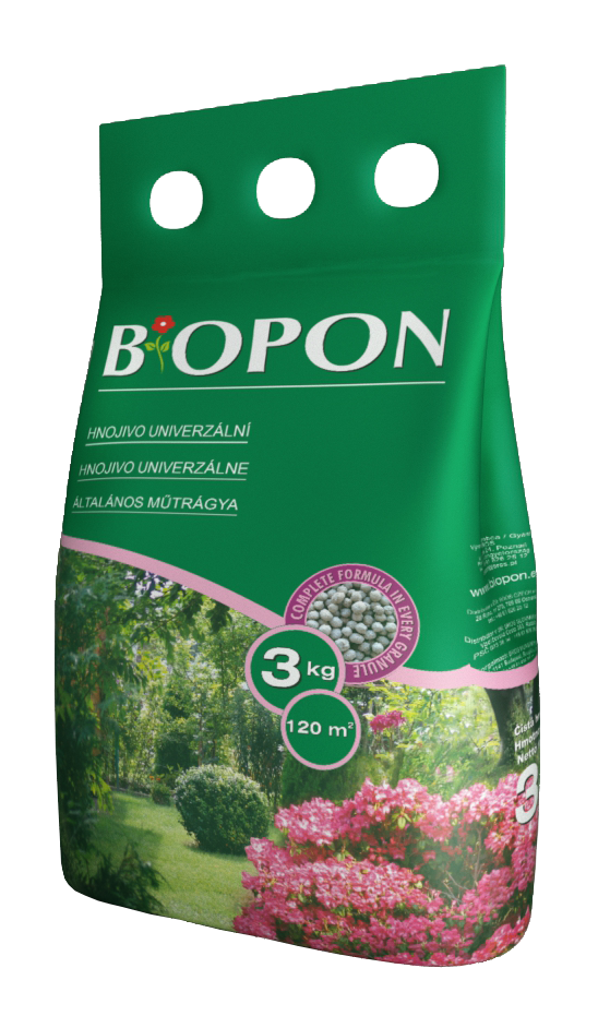 Biopon univerzalna hrana za vrtne rastline 3 kg