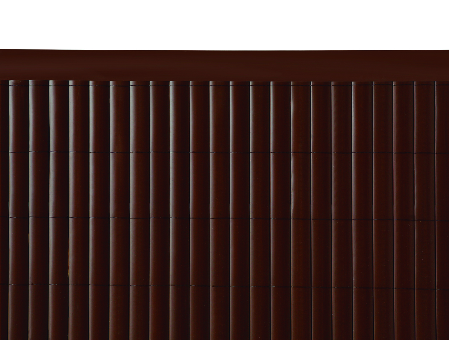 Oval plastic reed Litecane PVC brown 2x3 m