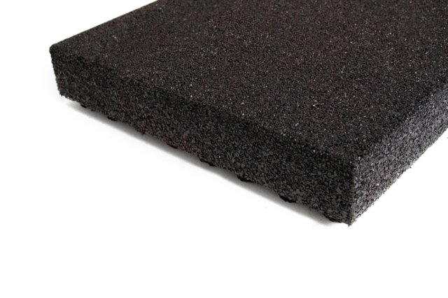 Playground rubber sheet black 45x500x500mm