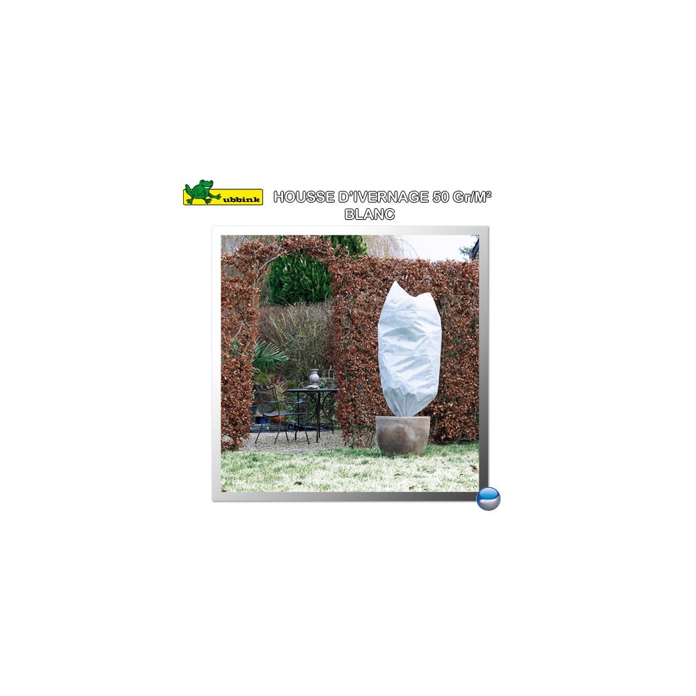 Folija za zimsko odejo z vrvico, bela diam. 70cmx1,5 m 50g/m2 2 kosa
